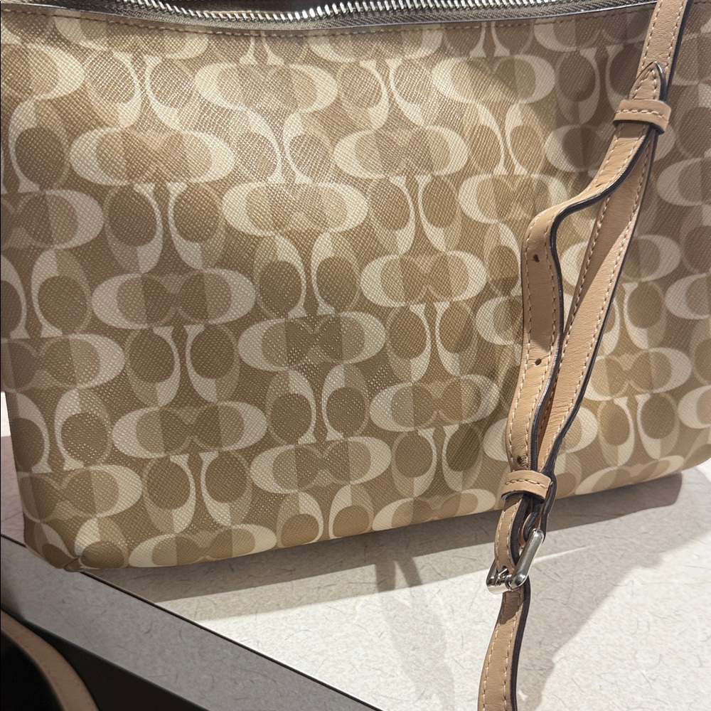 Coach Brown Crossbody Bag with Signature Design - Picture 3 of 3